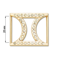 Пряжка со стразами 5599 золото