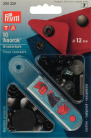 Кнопки "Anorak" Prym 390339 черный 12 мм (10 шт)