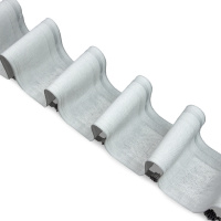 монтажная шторная лента эффект люверсов