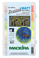 Набор матовых ниток Madeira Frosted Matt в пластиковой коробке