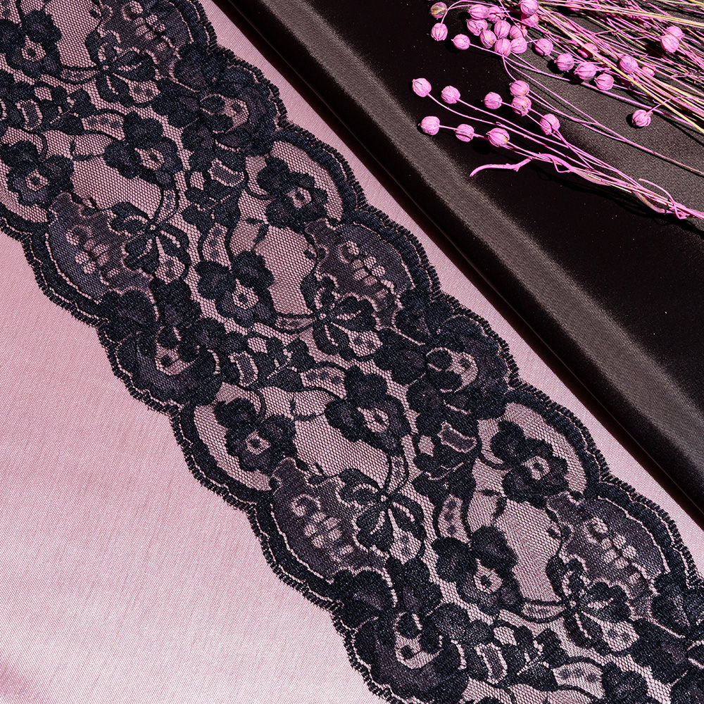 Кружево капроновое 822 черный, 13 см