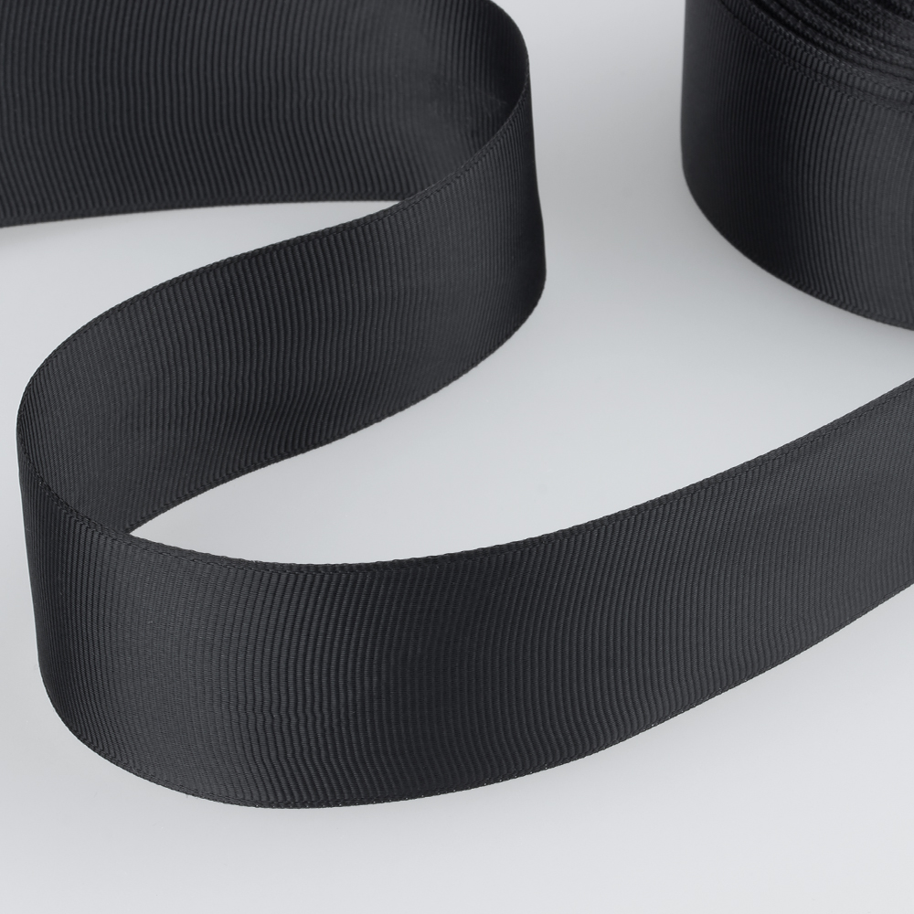 Лента репсовая 40 мм №039 черный