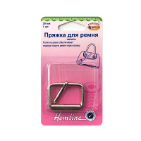 Пряжка для сумочного ремня Hemline, с язычком, 30 мм 4501.30.NK/G002 (5 блистер)