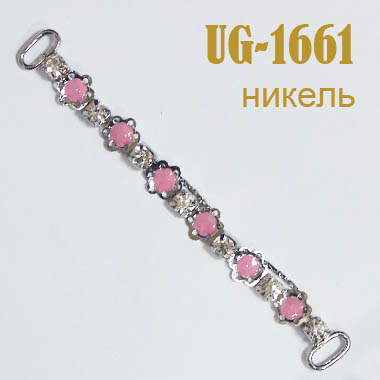 Пряжка металлическая со стразами