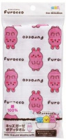 Детская марлевая мочалка Розовый Кролик KOKUBO Furocco Kids 26*80 см