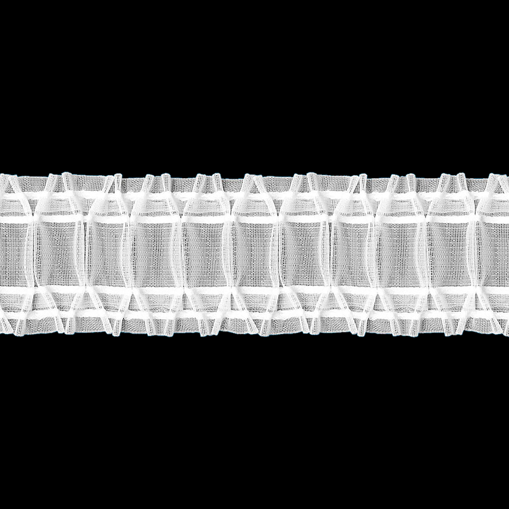 Шторная лента MAGAM Z12/Z-230 прозрачная, (К=1:2,3, корд-4 шнура) 7,5 см