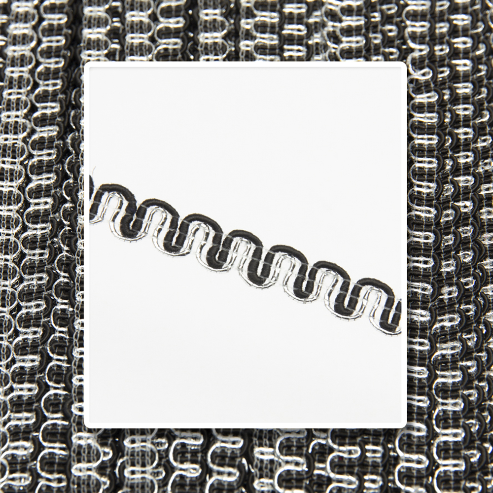 Шнур-сутаж ADL11 черный/серебро