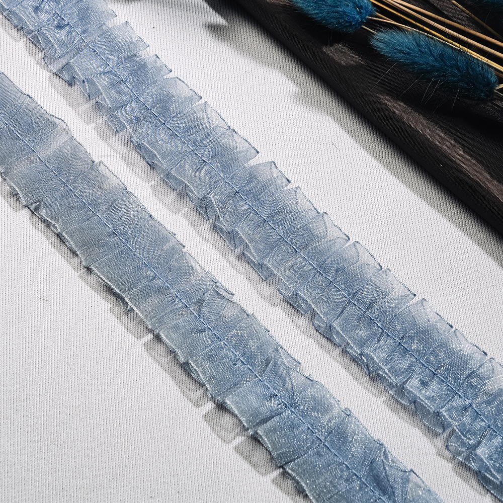 Тесьма-оборка 003-HT1093 серый