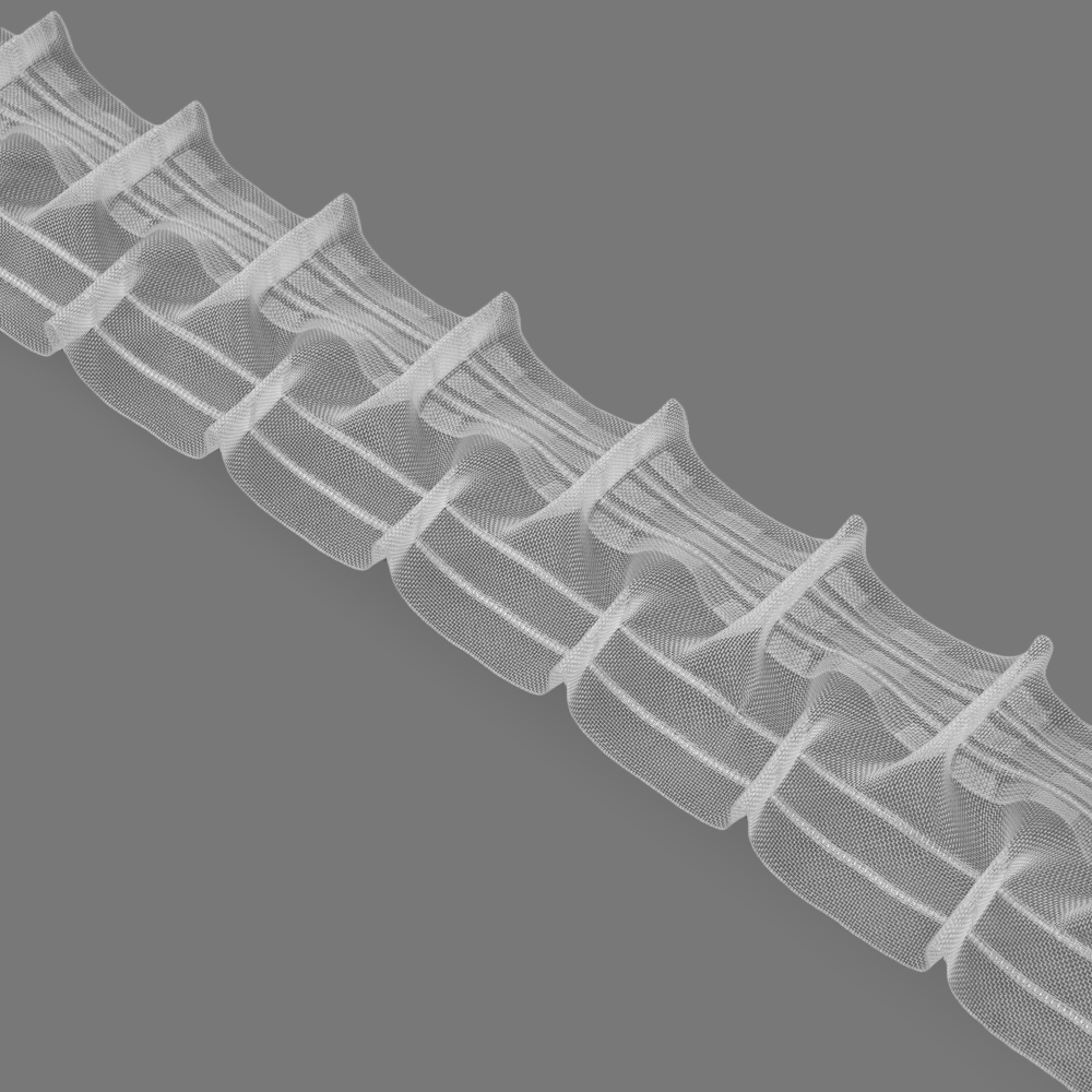 Шторная лента с экономным коэффициентом