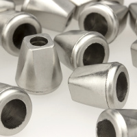 Концевик наконечник для шнура пластиковый 3356 серебро