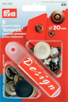 Кнопки 390355 Prym "Anorak" с рисунком "Колесо" латунь 20 мм (6 шт)