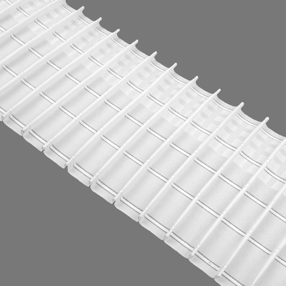 Шторная лента с фиксированной карандашной сборкой