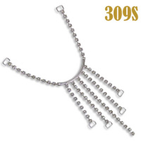 Пряжка металлическая со стразами