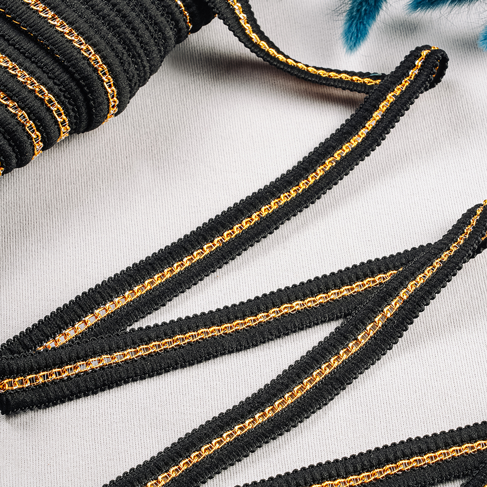 Тесьма с металлической цепочкой