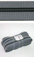 Резинка поясная с фиксацией Pega, 48 мм, цвет серый с черным 822782348DP001 (50 м)