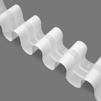 Шторная лента с эффектом люверсов Шторная лента с эффектом люверсов