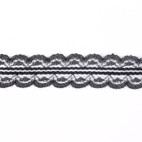Кружево капроновое 123-2 черный, 2.2 см