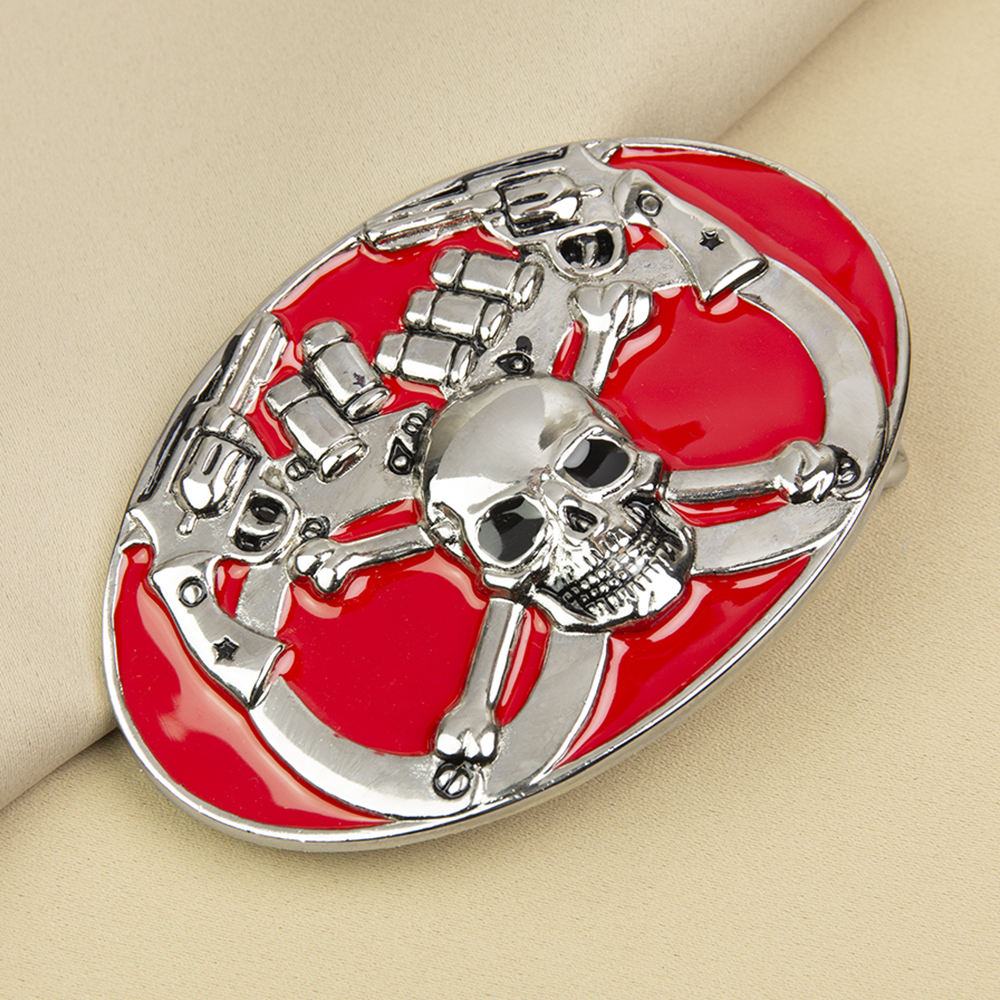 Пряжка Череп 7616Y никель