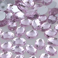 Пришивные пластиковые овальные стразы Пришивные пластиковые овальные стразы