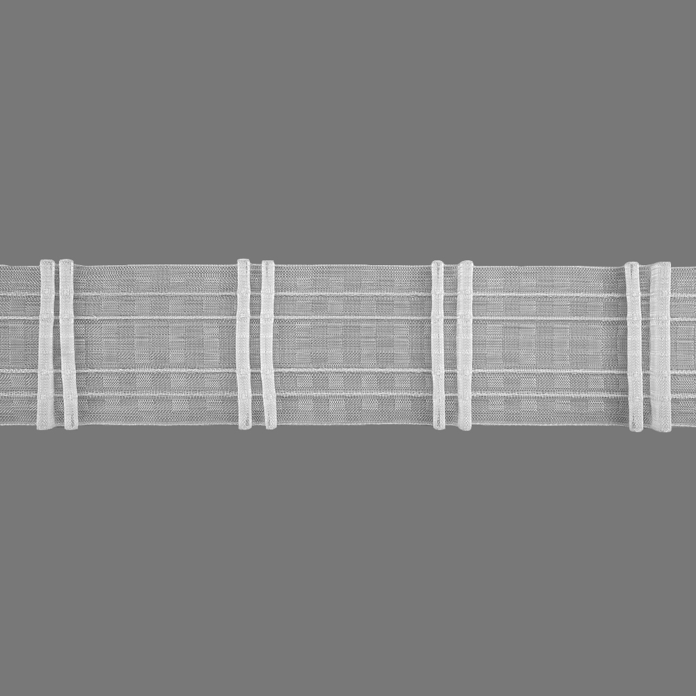 Шторная лента многокарманная 4488MP/Soft (1:1,8) Oz-is Premium прозр 8 см/50 м, Двойной ровный луч