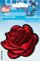 Аппликация 926652 Prym Роза, красный/черный 65х70 мм