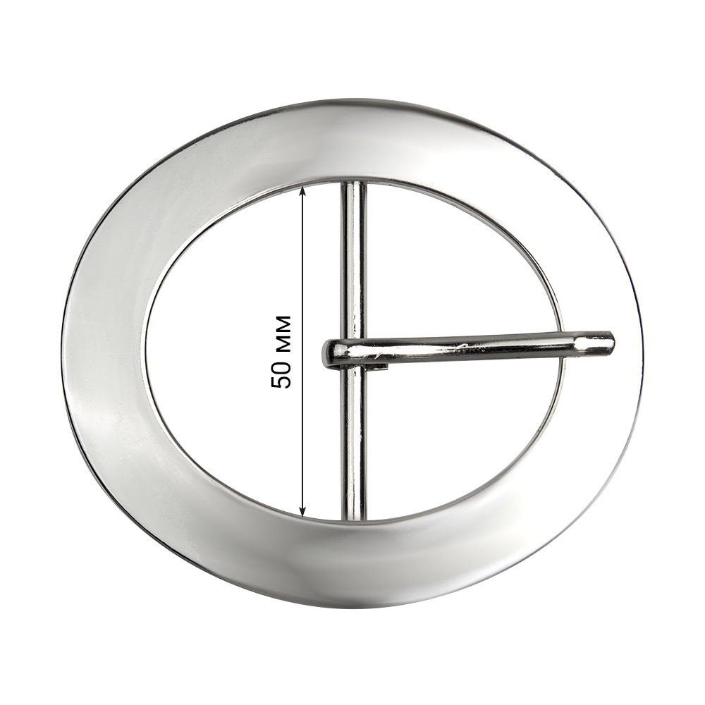 Пряжка пластиковая с язычком 3944-1 никель