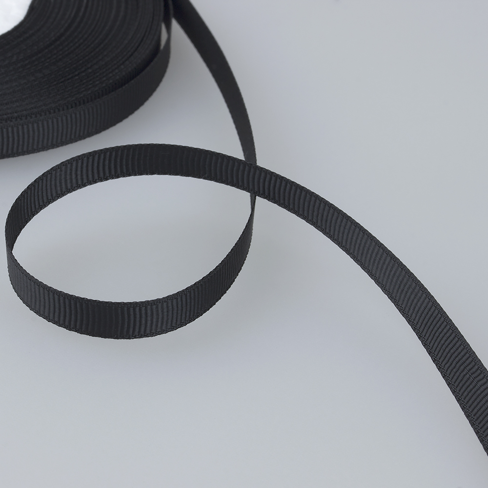 Лента репсовая 6 мм №039 черный