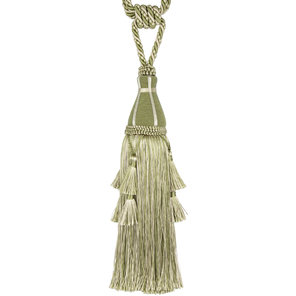 Кисть-подхват для штор MRT-9157 V06 светло-зеленый/светло-бежевый меланж (L77/31см)