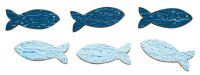 Набор декоративных элементов "рыбки" Rayher 56426000 (1 блистер х 8 шт)