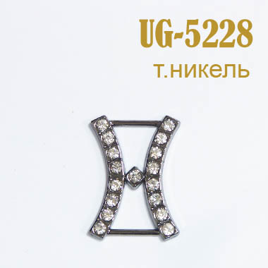 Пряжка застежка металлическая со стразами