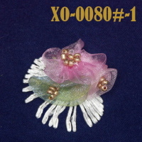Объемное украшение XO-0080#-1 розовый/малиновый (уп. 50 шт.)