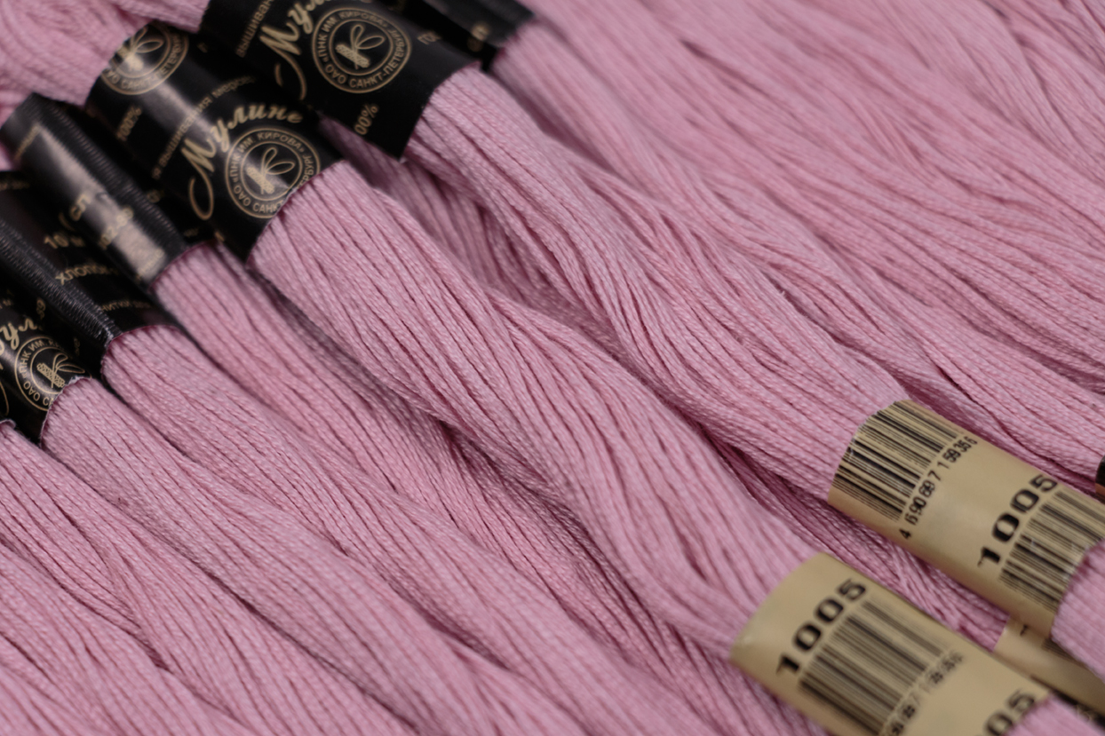 Нить для вышивания МУЛИНЕ, 10 м, 2,23 г, цвет 1005