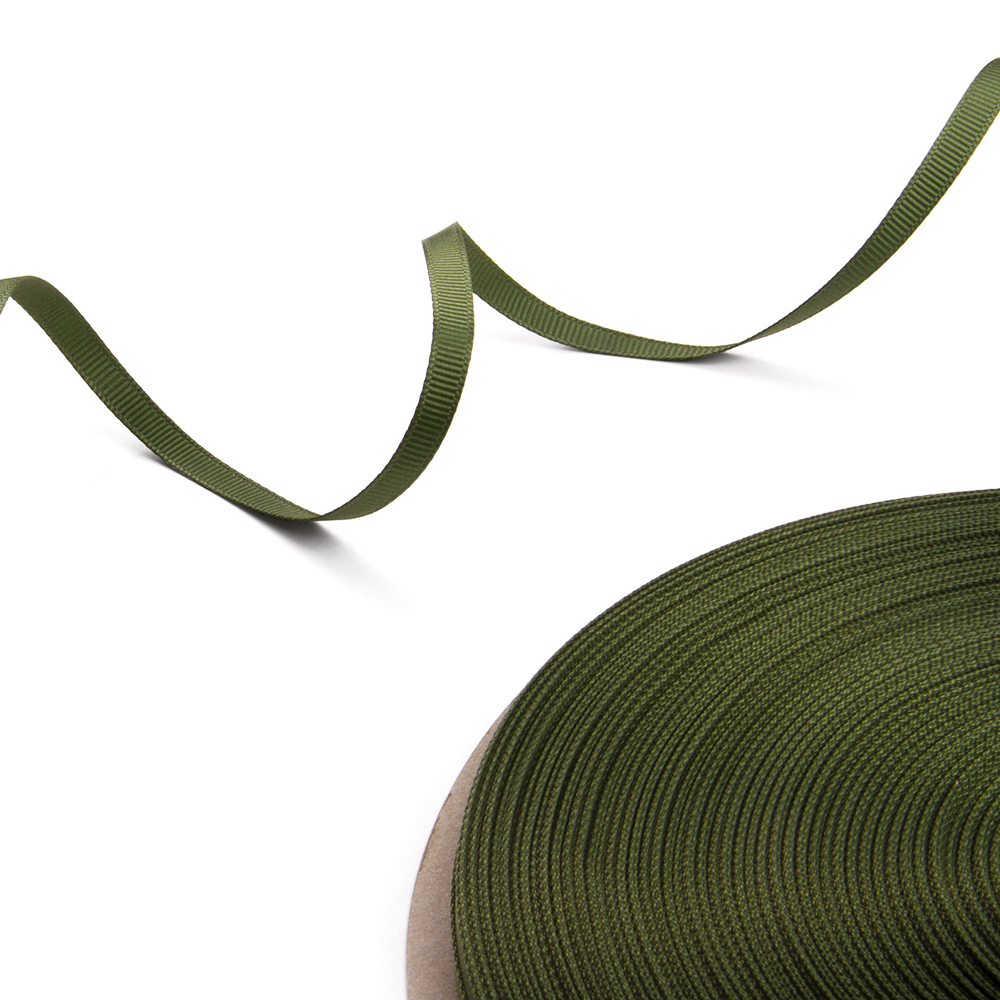 Лента репсовая 570 хаки 6 мм (1/4")