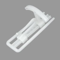 Крючок пластиковый MirTex 207 к шторной ленте 212 (h - 7 см)