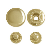 Кнопки "Альфа" нержавеющие A831 русское золото 15 мм