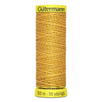 Льняные нитки Gutermann Linen №30 50м цвет 4013, желтый