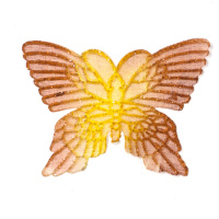 Аппликация пришивная "Бабочка" 6-RC03 коричневая