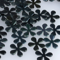 Стразы-металл россыпь 11mm цветок черный (1400 шт)