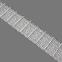 Шторная лента многокарманная 751111Т(1:1.5) MirTenda Premium прозрачная 7,5 см (4 карм, корд-4 лески)