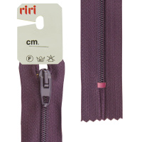 Молния meras Riri, спираль, неразъёмная, 4 мм, 20 см, цвет 2510, темно-фиолетовый 2518376/20/2510