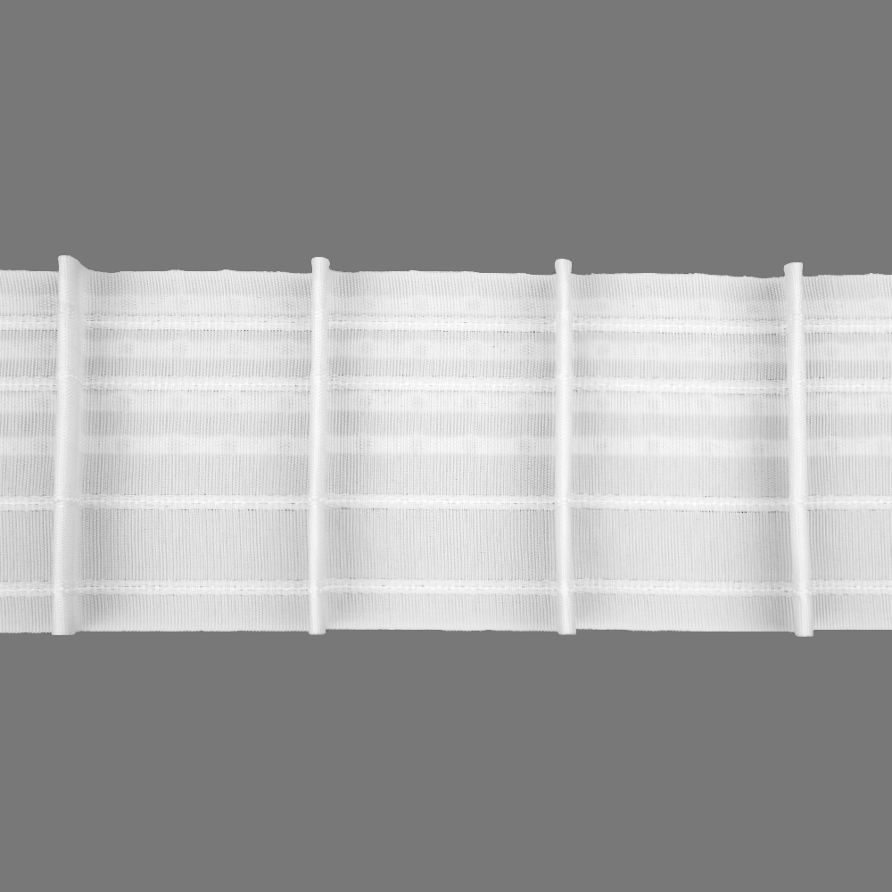 Шторная лента "карандаш" 4384 (1:1,5) Oz-is Standart тканая 10 см (карманов 4, кордов 4)