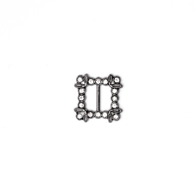 Пряжка металлическая со стразами