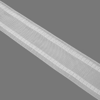 Шторная лента "Система волна" 808800Т MirTenda Premium прозрачная 8 см с пометками коэффициента