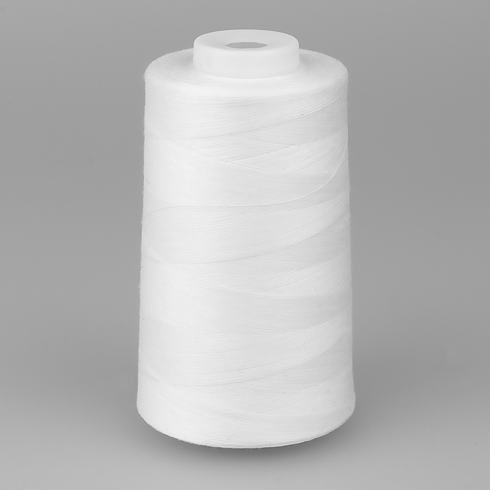 Нить полиэстеровая швейная 40/2 5000 ярдов Absolute Thread белая
