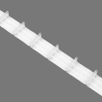 Шторная лента велькро "мама" C01/25 (К=1:1,5 корд-2 шнура) 2,5 см