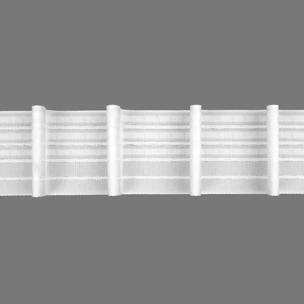 Шторная лента 4452P/big (1:2) Oz-is Premium тканая 6,5 см (3 кармана, корд-4 шнура)