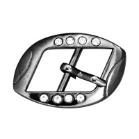 Пряжка металлическая со стразами