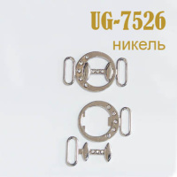 Застежка со стразами 7526-UG никель