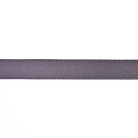 Лента атласная двухсторонняя 077 темно-серый 13 мм (1/2")