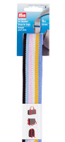 Лента-ремень для сумок 965171 Prym 30 мм х 3 м голубая/разноцветная